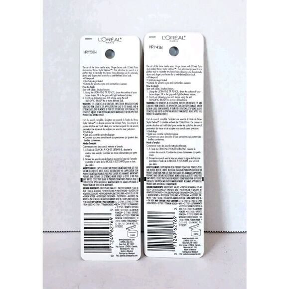 L'Oreal Paris Brow Stylist Definer Ash Brown #387 NEW LOT OF 2 - Picture 2 of 3